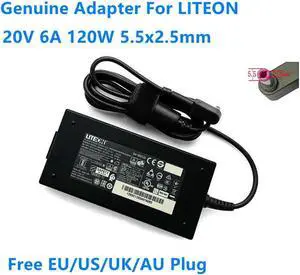 OIAGLH 20V 6A 120W 5.5x2.5mm LITEON PA-1121-76 Power Supply AC Adapter For Laptop Charger