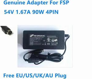 OIAGLH 54V 1.67A 90W 4PIN FSP090-AWBN2 FSP090-AWBN3 Power Supply AC Adapter For LEADER LEI NU90-J540167-I1 Charger