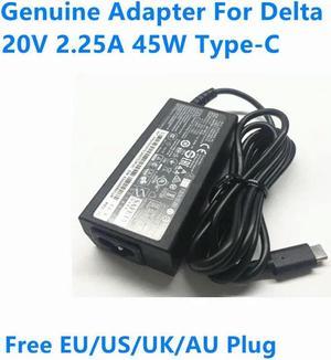 OIAGLH 5V 2.25A 12V 2.25A 20V 2.25A 45W TYPE-C USB-C AC Adapter For Delta ADP-45PE B Laptop Power Supply Charger