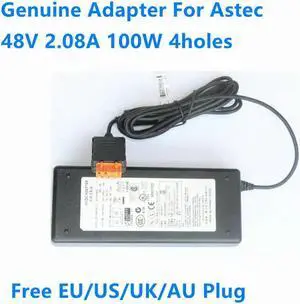 OIAGLH 48V 2.08A 100W 4holes 4pin AD10048P3 1704H2004K02L Power Supply AC Adapter For Astec- POE Power Charger