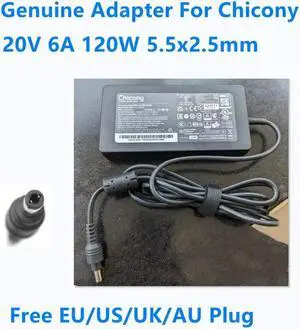 OIAGLH 20V 6A 120W 5.5x2.5mm Chicony A17-120P2A A120A057Q Power Supply AC Adapter For NUC Laptop Charger