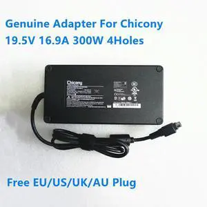 OIAGLH 19.5V 16.9A 330W 4Holes Chicony A17-330P2A A15-330P1A A330A006P Power Supply AC Adapter For 330W 230W Laptop Charger