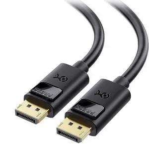 4K DisplayPort to DisplayPort Cable Computer Monitor Cable 6 ft 4K@60Hz 2K@144Hz Display Cable Male to Male Display Port Cable Gold-Plated DP to DP Cable 6 Feet