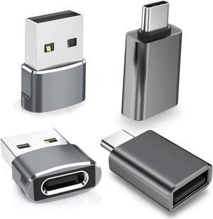 USB to USB C Adapter with C Male to 3.0 Female Charger 4P Thunderbolt 4 OTG Converter for MacBook iWatch 8 7 Samsung Galaxy S23 S22 S21 iPad Air AirPods