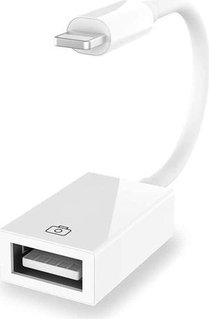 Apple MFi Certified Lightning to USB Camera Adapter for iPhone/iPad Female USB 3.0 OTG Cable Adapter Support Connect Camera USB Flash Drive Card Reader MIDI Keyboard Mouse