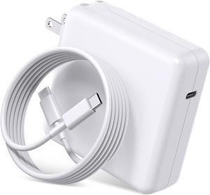 Mac Book Pro Charger 120W USB C Charger Foldable Laptop Charger for MacBook Pro Mac Book Air iPad Pro iPhone 14 Samsung Galaxy and All USB C Devices (6.6 ft Cable Included).