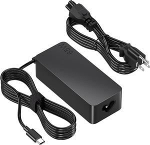 Lenovo Laptop Charger 65W 45W AC Adapter USB C Power Supply Computer Charger Power Cord for Lenovo Ideapad Thinkpad MacBook Pro HP Dell Samsung Nintendo Switch and More USB C Laptops or Phones