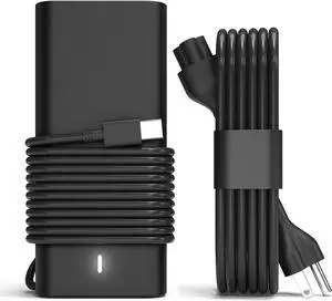 65W 45W USB C Charger Replacement for  Latitude 5520 5420 5320 7420 7410 7430 7320 5430 5290 Chromebook 3100 5190 2in1 XPS 13 9350 9380 9360 DA65NM190 LA65NM190 Type C AC Adapter Power Cord