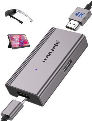 HDMI to USB C Adapter 4K@60HZ HDMI to Type C Adapter Compatible with RayNeo XREAL Air Rokid Air Thunderbird AR GRAWOOA Switch Base Steam Deck Base PS4 PS5 Xbox