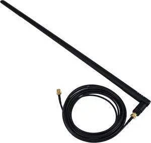 External WiFi Bluetooth Antenna 22DBI MIMO RP-SMA Male Aerial Antenna and RP-SMA RG174 Extension Cable 10FT for Wireless Router Network Devices PC Camera
