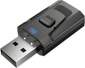 Bluetooth Transmitter, 4 in 1 USB Bluetooth5.0 Receiver Clear Sound Quality Plug and Play Stable Transmission Audio Adapter