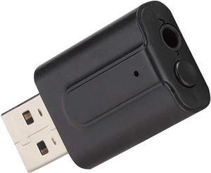 USB Bluetooth 5.0 Adapter 2 in 1 Wireless Audio Transmitter Receiver Suitable for Computers Tvs Projectors Speakers Headphones.