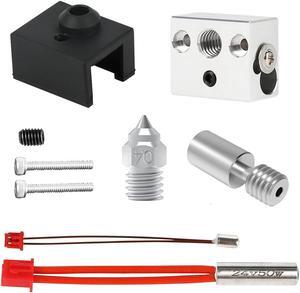 IdeaFormer Sprite Extruder Heater Block Upgrade High Temperature 300 Kit T4C Titanium Alloy All Metal Heatbreak Nickel Copper Plated Nozzle for Ender 3 S1 S1 Pro CR-10 Smart Pro