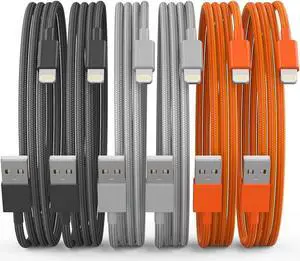 iPhone Charger Lightning Cable [ MFi Certified] Long Nylon Braided USB Fast Charging Phone Charger Cord for iPhone 14 Pro/13 mini/13/12/11 Pro MAX/XR/XS/8/7/Plus/6S/SE/iPad
