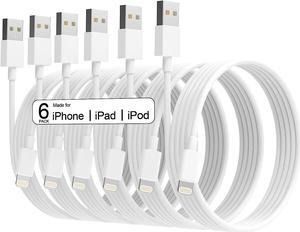 6Pack(3/3/6/6/6/9 FT) Original [Apple MFi Certified] iPhone Charger Fast Charging Lightning Cable iPhone Charger Cord Compatible iPhone 14/13/12/11 Pro Max/XS MAX/XR/XS/X/8/7 Plus iPad AirPods