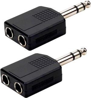 Monoprice 1/4in (6.35mm) Trs Stereo Plug To 3.5mm Trs Stereo Jack Adapter