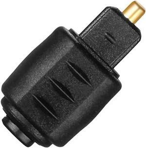 New Black Gold Plated Tip Optical Audio Adapter 3.5mm Female Mini -M Jack Plug to Digital TosLink -F Male Converter Connector