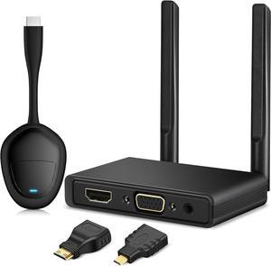 TIMBOOTECH Wireless HDMI Transmitter Receiver- 4K HDMI Wireless Transmitter  Streaming 5G Video for PC, Cable Box, Camera, Phone to