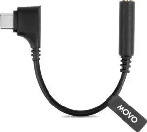 UCMA-3 USB C to 3.5mm Audio Adapter for Microphones - 4-Pole Aux to USB Type C Pixel and Galaxy Smartphones - Female 3.5mm to USB-C Male Right Angle Head - Type-C USB to 3.5mm Jack Audio Adapter