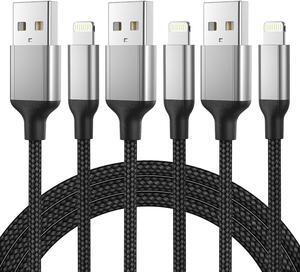 2FT iPhone Charger Cable 3Pack USB A to Lightning Cable for Car 2 Foot Braided iPhone Charging Cord Fast Charging for Apple iPhone 14 13 12 11 Pro Max Mini XR XS X 8 7 Plus SE iPad Air Mini CarPlay
