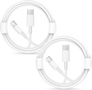 iPhone Charger Cord Lightning Cable Type C Charger Fast Charging 2-Pack iPhone Fast Charger USB C (6.6Ft) Compatible with iPhone14/14 Pro/14 Pro Max/13/13pro/12/12 Pro/12 Pro Max/iPad