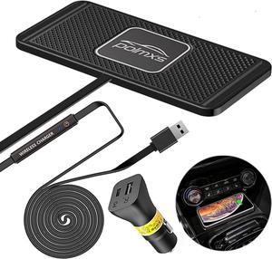 Wireless Charger Wireless car Charger Charging pad 10W Wireless Phone Charger Fast Non Slip Charger for car Android Wireless Charging mat for Cell Phone Galaxy 21/20 NOTE10 S9S10 S8(C1Y)