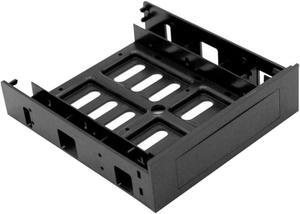HDD Bracket Laptop Holder Stand PC Stand 3.5-inch to 5.25-inch Front Bay Converter Hard Disk Holder PC Internal HDD Bay Front Bay Adapter HDD SSD Mounting Bracket Built-in Black