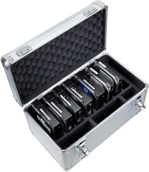 Hard Drive Case 10-Bay Protection HDD Storage Box Suitcase fit for 3.5 HDD