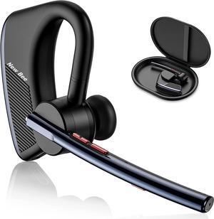 Bluetooth Headset 24Hrs Talktime CVC8.0 Dual Mic Noise Cancelling Bluetooth Earpiece V5.2 Wireless Headset for Cell Phone/iPhone/Android/Driver/Business/Office(Blue)