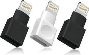 3Pack Lightning Extender Adapter  MFI Certified iPhone Charger Extension dongle Male to Female Dock Extender for iPhone 14 13 12 11 X XS XR 8 7 6 5 iHome Transfer Audio Video Data Charging