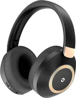 Active Noise Cancelling Headphones, 100H Playtime Headphones Wireless Bluetooth, Bluetooth Headphones with Microphone, Over Ear Wireless Headphones with Deep Bass,Fast Charging for Travel