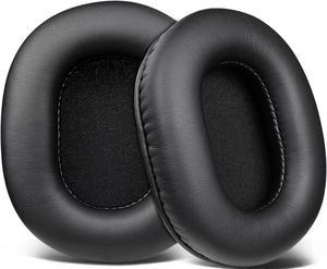 Earpads Replacement for Audio Technica ATH M50X M50XBT M50RD M40X M30X M20X MSR7 SX1 Monitor Headphones Ear Pads Cushions with Softer Protein Leather High-Density Foam - Black
