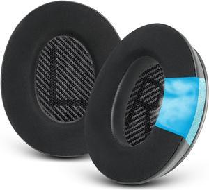 Cooling-Gel Ear Pads Cushions Replacement Ear Pads for Bose QuietComfort 35 (QC35) and Quiet Comfort 35 II (QC35 II) Over-Ear Headphones & More Memory Foam & Cooler for Longer (Black)