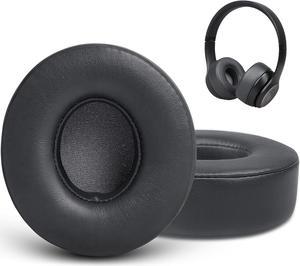 GVOEARS Ear Pads Replacement for Beats Solo 3 - Earpad Cushions for Beats Solo 2 3 Wired Wireless ON-Ear Headphones with Protein Leather Noise Isolation Foam (Dark Grey)