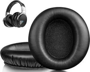Professional Earpads Cushions Replacement for Cowin (Silensys) E7/E7 Pro Headphones (Do Not Fit SE7) Ear Pads with Soft Protein Leather Noise Isolation Foam - Black