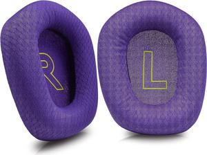 Ear Pads Cushion Replacement Fabric Earpads for Logitech G733 Wireless Gaming Headset (Purple)