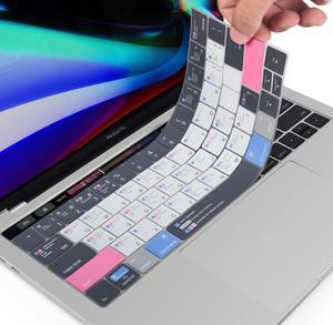MacBook Pro 13 Inch Keyboard Cover Shortcuts for 2019 2018 2017 2016 MacBook Pro 13 15 with Touch Bar Model A2159 A1989 A1706 A1990 A1707 MAC OS Shortcut Hot Keys Keyboard Protector