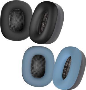2 Pairs Silicone Ear Pads Cover Protector Compatible with AirPods Max Headphones Cushions Sweatproof Earpad Case Cover Accessories Earcup Cover Protector for Max Headphones Ear Pads Black & Blue