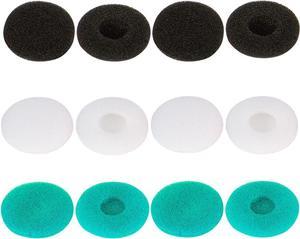 Earbud Tips Replacement Earbud Tips Earbud Replacement Tips Headphone Earbud Tips Headphone Earpads Foam Eartips Rubber Tips Compatible with Sennheiser MX500 Earphones Black+White+Green 6 Pairs