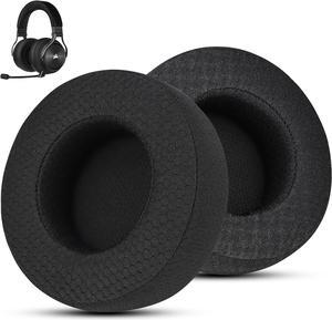Specialized Replacement Earpad for Corsair Virtuoso Gaming Headset Corsair Virtuoso Earpads Replacement with Smooth Fabric & High-Density Memory Foam Sound Isolation (Classic Black)