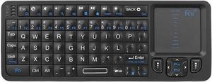 K06 Mini Bluetooth Keyboard Backlit Wireless Keyboard with IR Learning Portable Lightweight with Touchpad Compatible with Android TV Box Mac Laptop Windows (Bluetooth Version Only)
