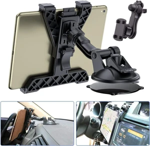 OHLPRO Tablet Holder for Car, iPad Holder for Car Air Vent Mount, Universal Dashboard Windshield 2-in-1 Cradle TPU Suction Sticky Gel for iPad/iPad mini Samsung Galaxy Size 6"- 10.5" iPad Car Holder OHLPRO Tablet Holder for Car, iPad Holder for Car Air Vent Mount, Universal Dashboard Windshield 2-in-1 Cradle TPU Suction Sticky Gel for iPad/iPad mini Samsung Galaxy Size 6"- 10.5" iPad Car Holder