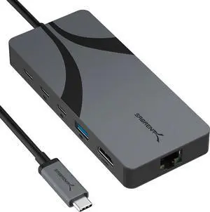 SABRENT USB4 Hub Travel Dock 40Gbps with HDMI 2.1 8K 60Hz, 2 USB C 10Gbps, USB A, 2.5GbE, 85W PD Charging, Thunderbolt Hub, Powered USB Hub for Mac mini M1 and Laptops SABRENT USB4 Hub Travel Dock 40Gbps with HDMI 2.1 8K 60Hz, 2 USB C 10Gbps, USB A, 2.5GbE, 85W PD Charging, Thunderbolt Hub, Powered USB Hub for Mac mini M1 and Laptops