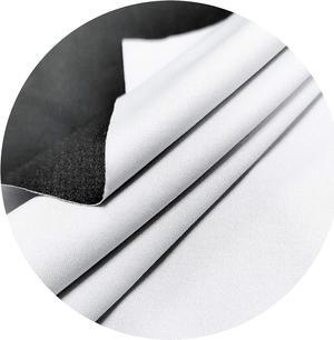 Projector Screen DIY Elastic Polyester Material 59x105 inch for Max 130 inch 16:9 Projection Screen Economical Black Backing 4K Ultra HD Front Projection Textile Fabric
