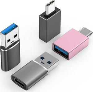 USB C to USB Adapters USB to USB Type C OTG Adapter for Android USB 3.2 Converter Fast Charging Fast Data Transfer Adaptor for iPad AirPods iWatch Keyboard Mouse Laptop PC