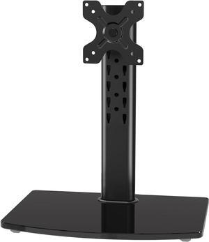 Single Monitor Stand Fits Max 32 inch/22 lbs Computer Screen Free Standing Monitor Desk Stand Monitor Mount with Height Adjustable Swivel Tilt Rotation VESA Monitor Stand 100x100