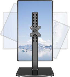 Vertical Single Monitor Stand for Max 42 Inch/26.4lbs Ultrawide Computer Screen Freestanding Monitor Desk Stand Monitor Mount with Swivel Tilt Rotation VESA Stand 75x75/100x100