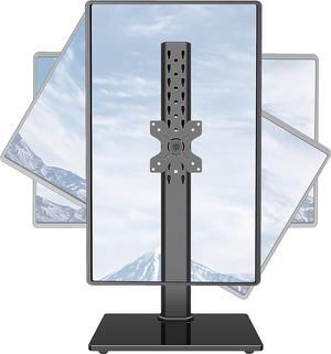 Vertical Desk Mount Freestanding Ultrawide Monitor Stand for Desk Supports 13-42 33 lbs Computer Screen Tall Monitor Stand Adjustable Motion VESA Stand with Tempered Glass Base