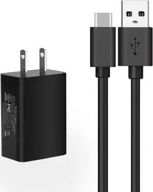 Charger for  Galaxy Tab S6 Lite/Tab A7 Lite 8.7 / Tab A7 10.4 (2020) / A 8.4 / SM-F900 SM-X200 SM-P610 SM-T307 SM-T597 SM-T500 Tablet USB C Wall Charger AC Adapter Cable Cord - UL Listed
