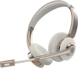 Bluetooth Headset On Ear Headphones with Microphone Noise Cancelling 26hrs talktime Bluetooth Headset with Mic Mute for Call Center/Office/Home/Zoom/Skype/Ms Teams/PC/Mac/Laptop